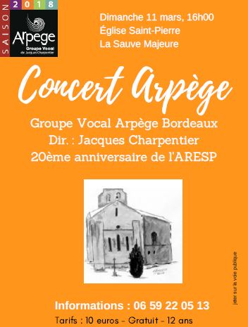 Concert Arpège La Sauve