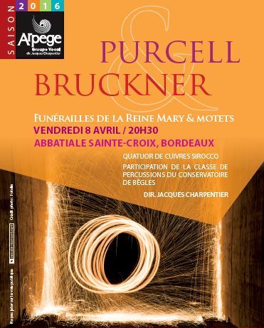 Purcell et Bruckner en concert par Arpège